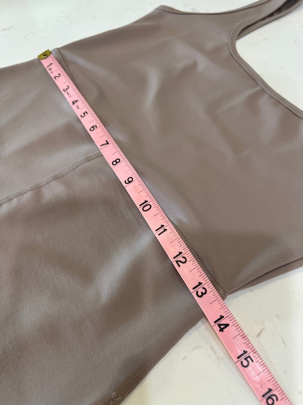 Adreamly Taupe Unitard Jumpsuit Sleeveless Scoop Neck L NWT - Picture 10 of 12